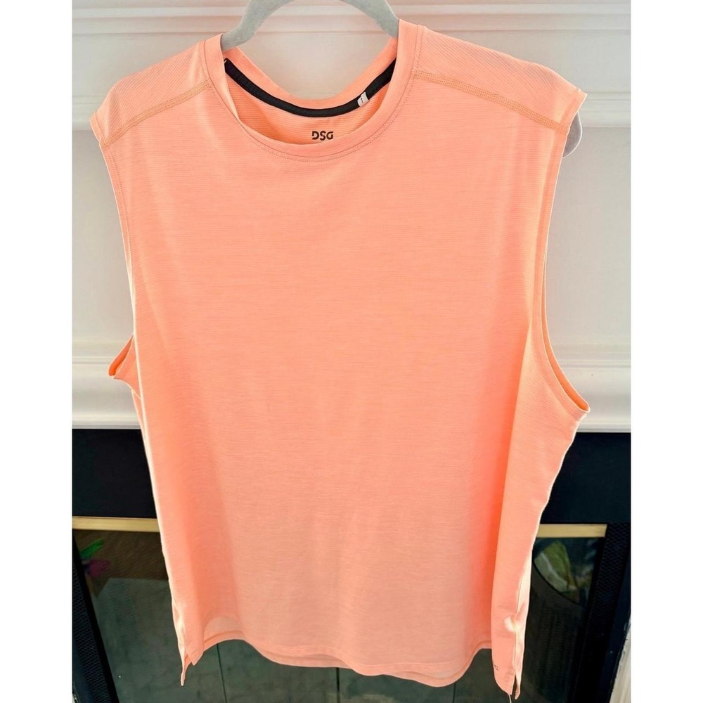 DSG Men's Movement Muscle Tank Top Peach Color, Sleeveless Size XL